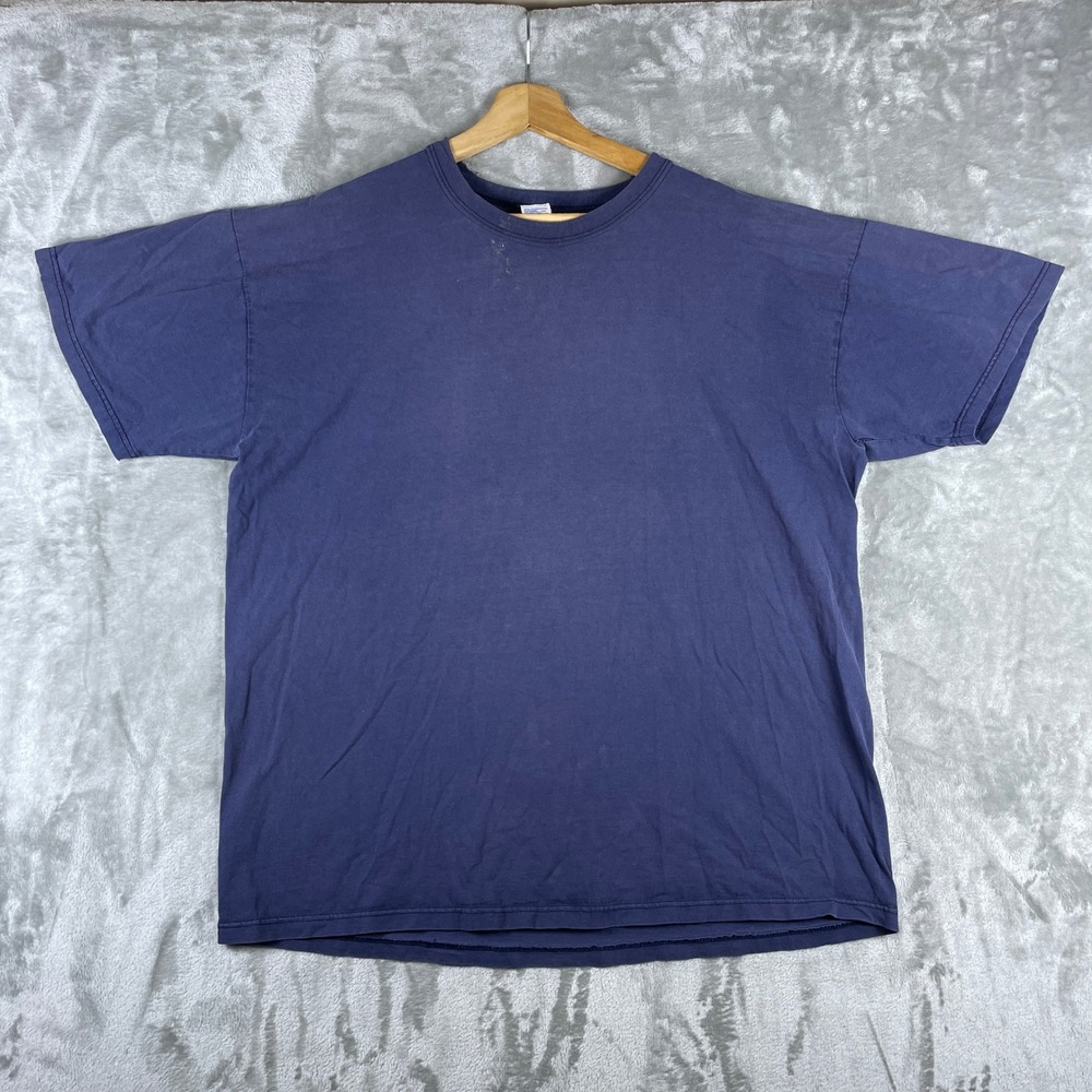 Vintage 90s Sun Faded Dsitressed Russell Athletic T Shirt Blank XL Made In USA